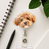 Custom Cute Dog Face Acrylic Badge Reel CH07 911150