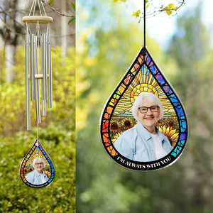 Custom Photo I'm Always With You Memorial Acrylic Wind Chimes HA75 898098