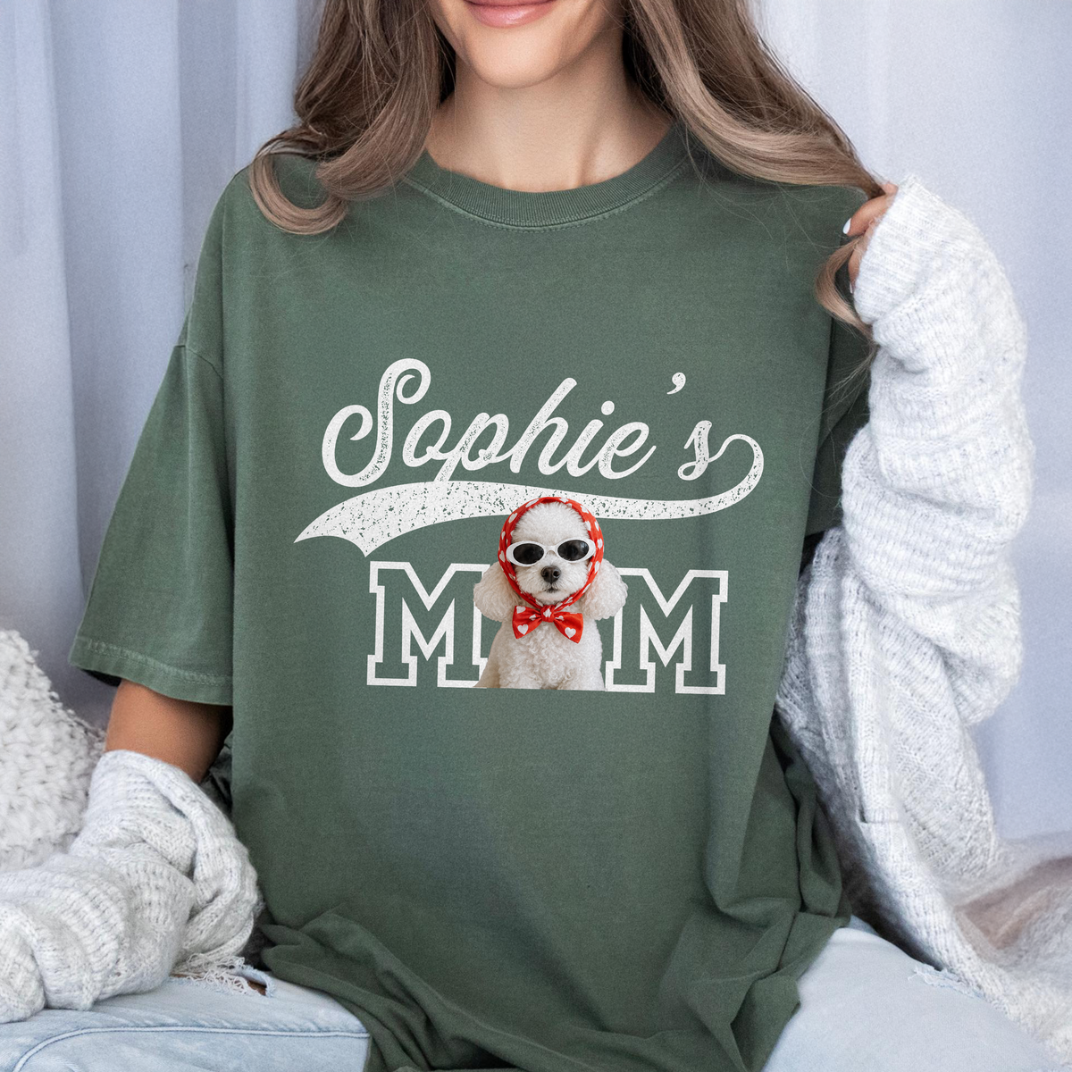Custom Dog Photo Dad Mom Vintage Comfort Shirt HO82 903926
