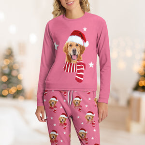 Custom Dog Christmas Photo Sleepwear Matching Clother For Dog Lovers CH07 896682