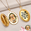 Custom Photo This Human Belongs To Dog Cat Locket Necklace HA75 892990