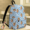 Custom Photo Kid Backpack Plaid With Name Back To School Gift HA75 921554