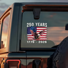 1776 - 2026 America 250 Anniversary Car Window Decal Sticker CH07 910112