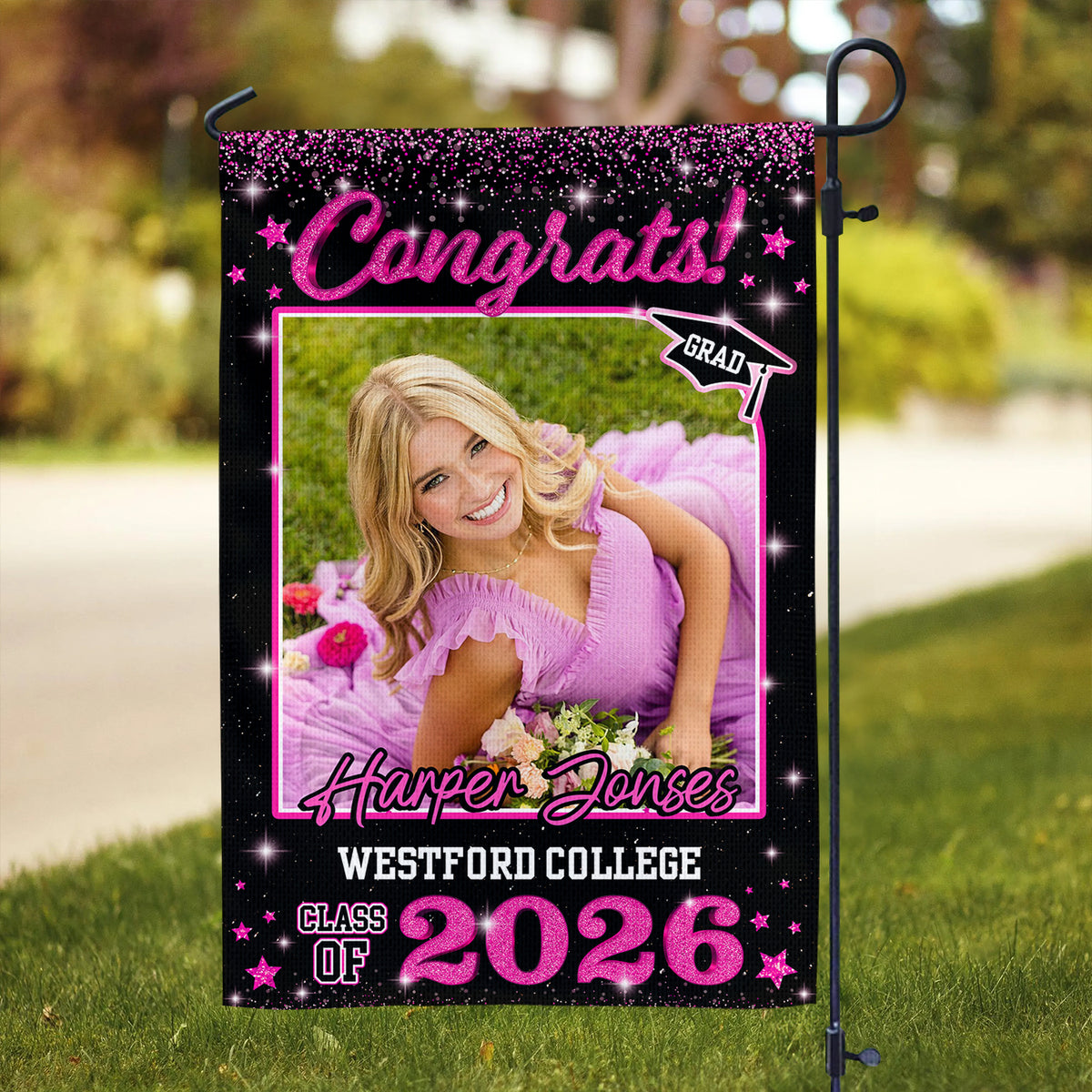Custom Photo Class of 2026 Garden Flag Congrat Grad Gift, Graduation Decorations CH07 910756