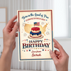 Custom Name Born in the Land of Free - Celebrating 250 Years Of Liberty Birthday Card LM32 897851