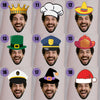 Custom Funny Face Temporary Tattoos - Personalized Favors for Birthdays, Graduations LM32 899989