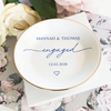 Custom Name Wedding Ring Dish – Personalized Engagement Jewelry Dish for Bride LM32 899253
