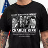 Prayers Up for Charlie Kirk Great America Patriot Memorial Dark Shirt HO82 65740