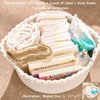 Personalized Woven Basket – Custom Name Storage Basket for Baby Toys, Nursery Organizer or Pet Toy Bin, Handmade Gift HO82 903016