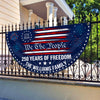 Custom Family Name 250 Years USA Patriotic Heritage 1776 2026 Non-pleated Fan Flag HO82 901316