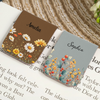 Personalised Watercolor Birth Flower Leather Magnetic Bookmark Gift for Book Lovers LM32 899393