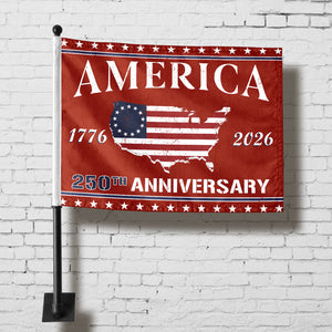1776 - 2026 America 250th Anniversary Car Flag HA75 898852