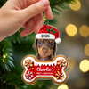 Personalized Dog's First Christmas Photo Acrylic Ornament For Dog Dad Dog Mom CH07 180742