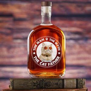 Custom Photo The Man The Myth The Dog Father Whiskey Bottle For Dog Lovers CH07 895958