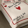 How Lucky Are We Custom Couple Name Bedding Set Valentine Gift Anniversary Gift For Couple CH07 899846