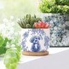 Custom Photo Dog Memorial Vintage Toile Style Plant Pot HA75 921760