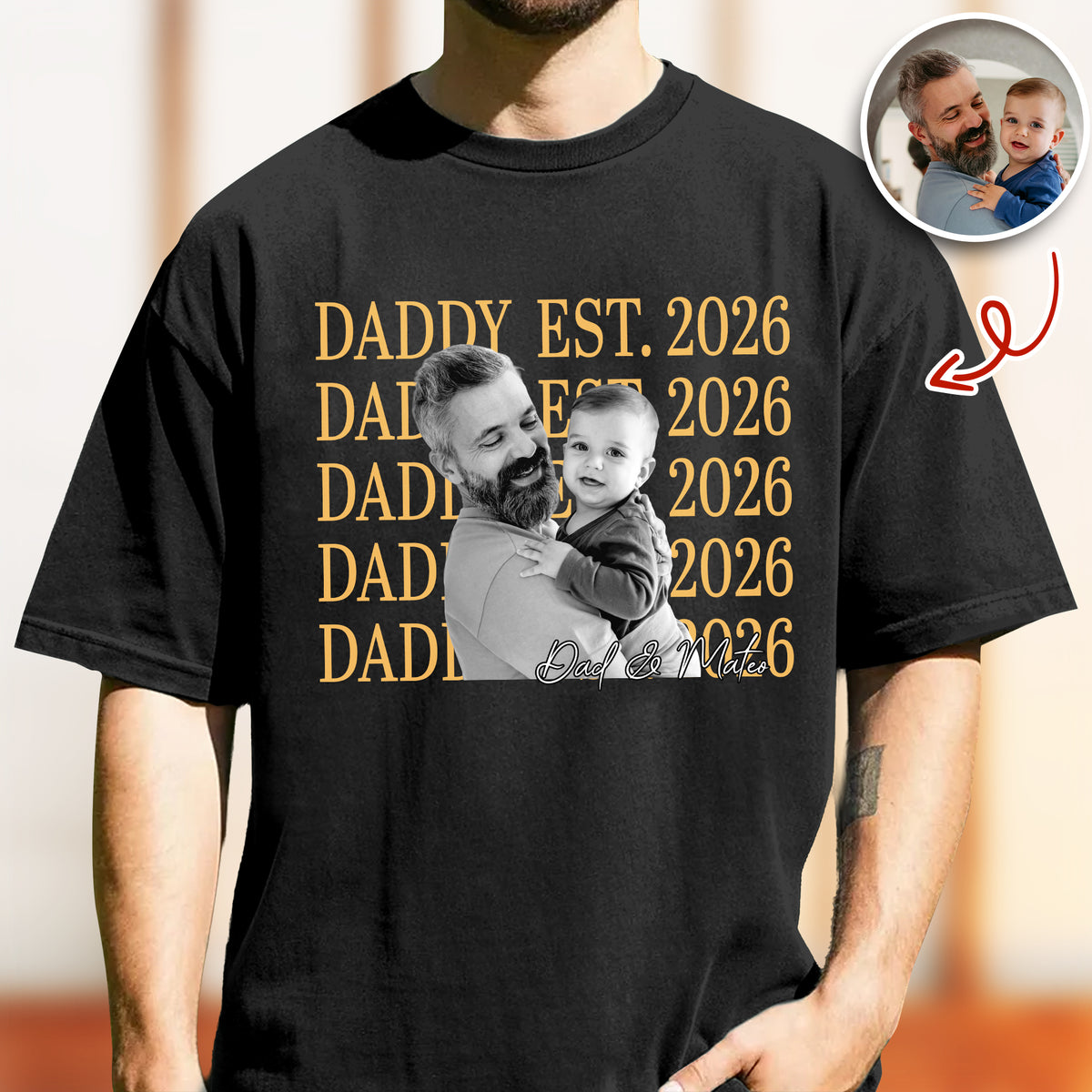 Personalized Vintage Photo Dad EST Comfort Shirt HA75 921462