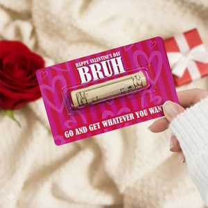 Custom Money Holder Card Funny Valentine's Gift For Couple HO82 901130