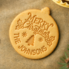 Personalized Family Name Merry Christmas Cookie Stamp, Holiday Baker Gift HO82 904112
