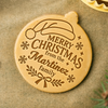 Personalized Merry Christmas Family Cookie Stamp Holiday Baking Gift, Christmas Kitchen Decor CH07 180618