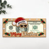 Funny Customized Christmas Santa Cash Wood Money Holder Gift Box For Holiday CH07 180872