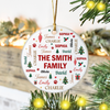 Personalized Names Family Forever Together Ceramic Ornament Christmas Gift HA75 919308
