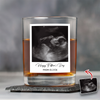 Custom Ultrasound Photo Happy Father's Day Rock Glass - Personalized New Dad Gift CH07 911512