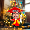 Custom Funny Face Graduation Acrylic Ornament HA75 892710