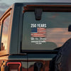 250th Anniversary USA Flag Patriotic 4th of July We The People 1776 Car Window Decal Sticker CH07 910110