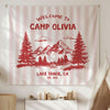 Personalized Welcome To Camp Tapestry Banner - Decorations Camping Decor, Bachelorette Banner HO82 903046