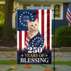 Custom Photo My Dog, Cat 250 Years 1776 2026 Patriotic American Garden Flag HO82 901196