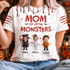 Custom Face Kid Grandma Of Little Monsters Personalized 3D Shirt Halloween Birthday Gifts For Mom, Grandma HA75 921934