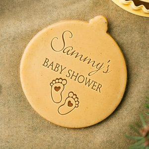 Personalized Name Baby Shower With Baby Feet Party Cookie Stamp LM32 897433