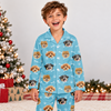 Personalized Pet Photo Paw Print Kids Pajamas, Cute Pet-Themed Sleepwear LM32 670415
