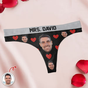 Custom Funny Boyfriend Husband Face Underwear For Women Gift For Valentine LM32 897677