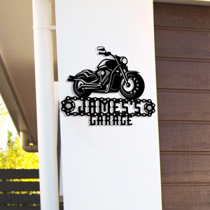 Personalized Motorcycle Garage Metal Sign CH07 896256