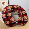 Custom Photo Name Dog Cat Travel Neck Pillow For Dog Cat Lovers LM32 897361