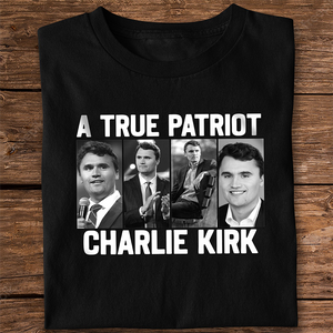 Justice for Charlie Kirk - Prayers Up for Charlie Dark Shirt HA75 64410