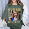 Custom Photo Senior Mom Dad Class of 2027 Comfort Shirt – Personalized Graduation Family Gift CH07 180264