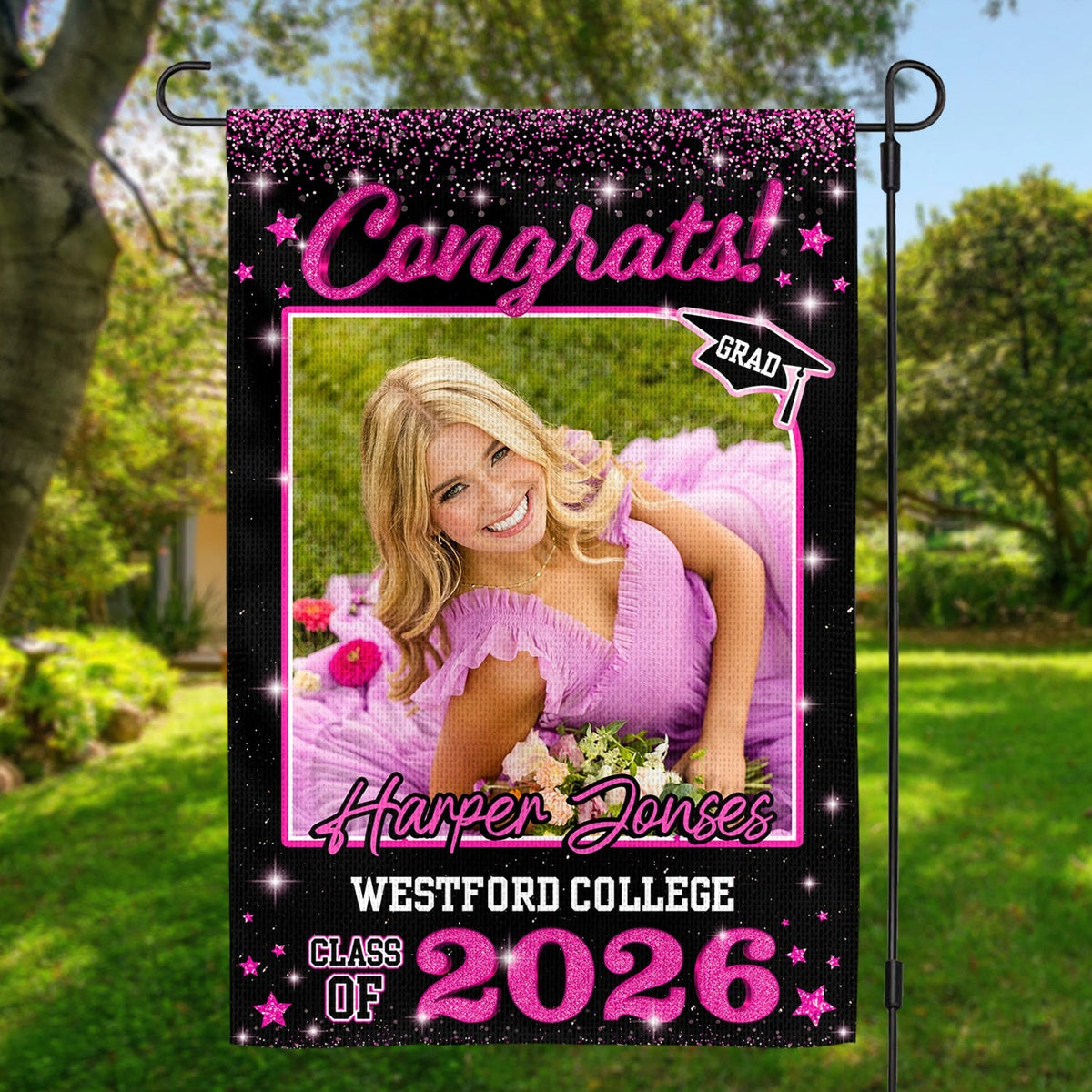 Custom Photo Class of 2026 Garden Flag Congrat Grad Gift, Graduation Decorations CH07 910756