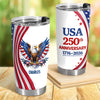 Personalized USA 250th Anniversary 1776-2026 Fat Tumbler HA75 921026