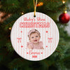 Custom Baby Photo Baby’s First Christmas 2026 Ceramic Ornament CH07 180576