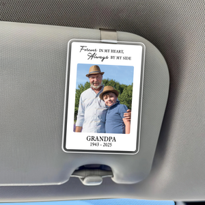 Personalized Memorial Photo Car Visor Clip, Loss Of Dad Gift, Sympathy Gift for Loss of Loved Ones, In Loving Memory, Family Memorial Gifts HO82 900750