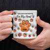 You Left Paw Prints On My Heart For Dog Lover 3D Inflated Effect Mug TH10 894203