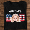 Custom Photo Kid - Kid's Dad US Flag Dark Shirt HA75 892426