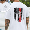 Custom Name America Flag Back & Front White Shirt TH10 898907