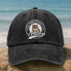 Custom Photo Human Belongs To Cat Washed Denim Baseball Cap HA75 897230