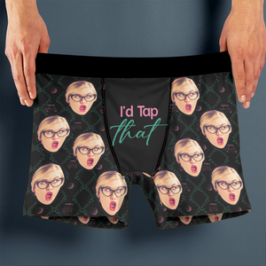 Custom Photo I'd Tap That Men's Boxer Gift for Golf Lovers LM32 897637
