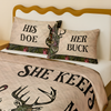 She Keeps Me Wild Personalized Hunter Couple Quilt Bedding Set Gift For Couple, Husband, Wife CH07 895478