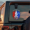 USA 250th Anniversary Rocket – America Rising Freedom Patriotic Car Window Decal Sticker LM32 899379